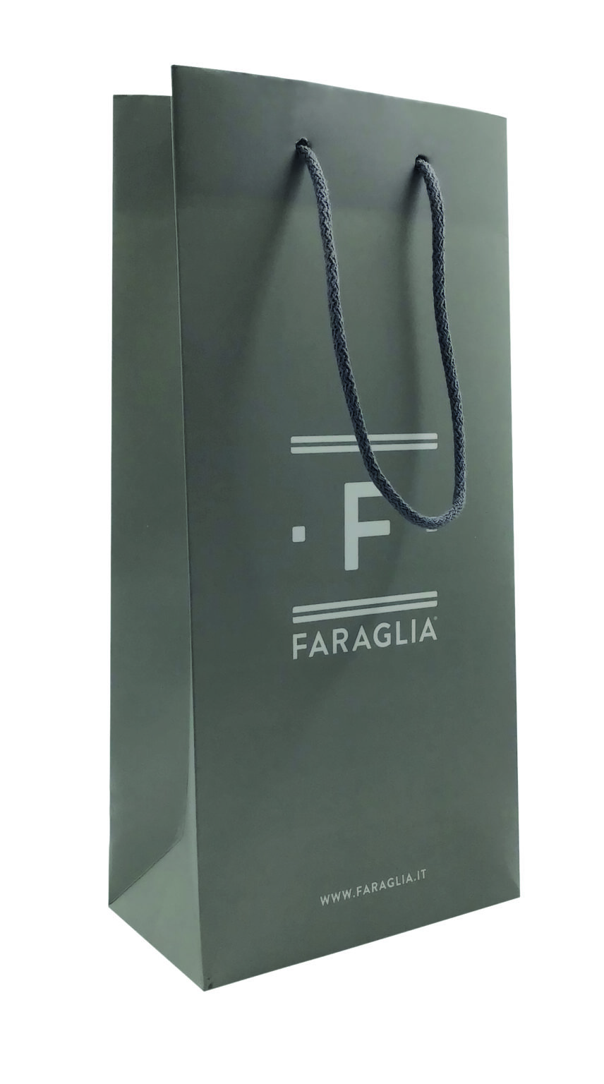 Faraglia shopper luxury bag maniglia 4 nodi corda di cotone rifipack
