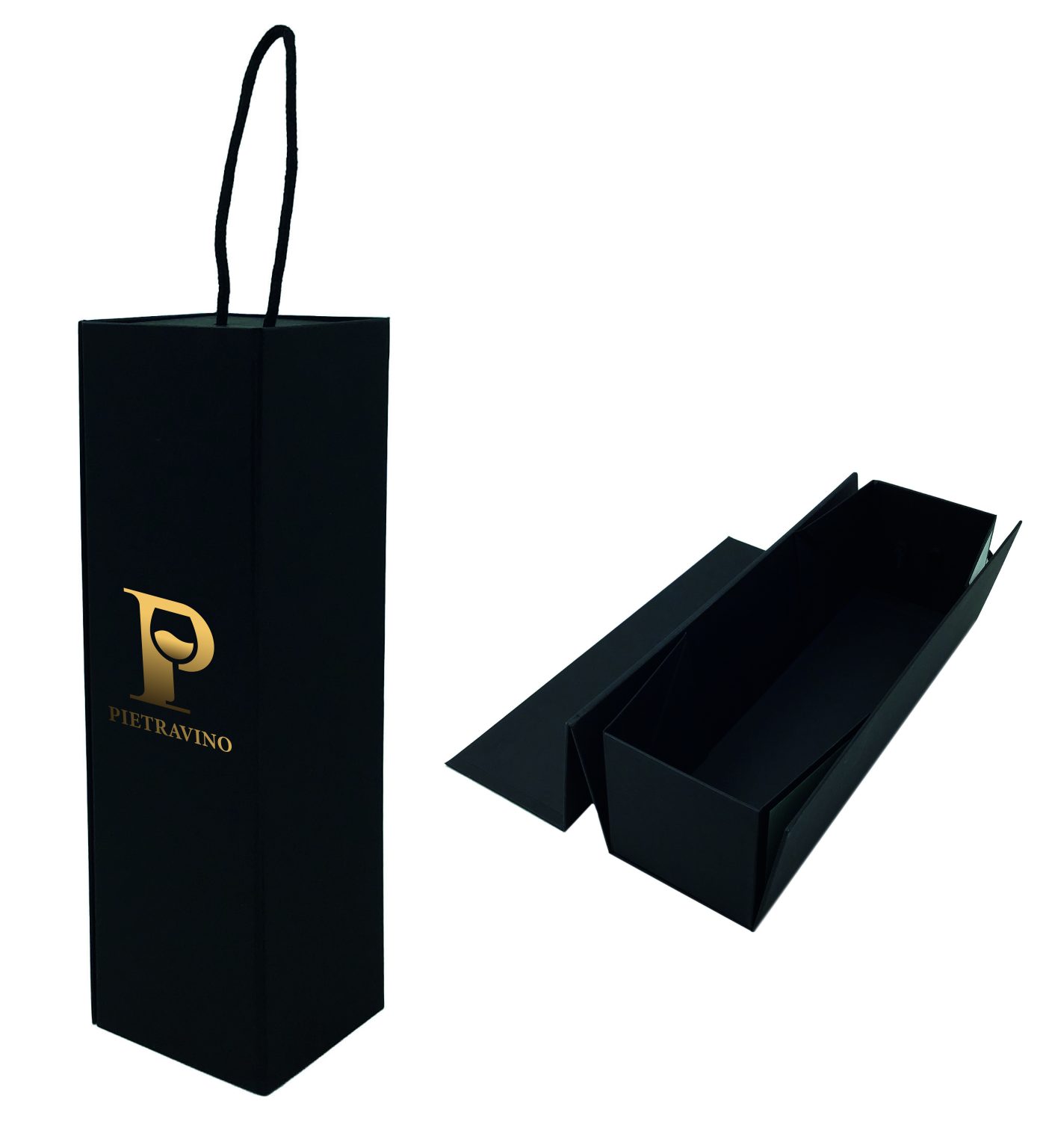 Scatola calamita formato bottiglia NERA2